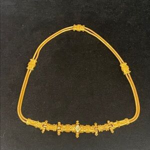 Judith Leiber Elegant Vintage Gold belt 31” long